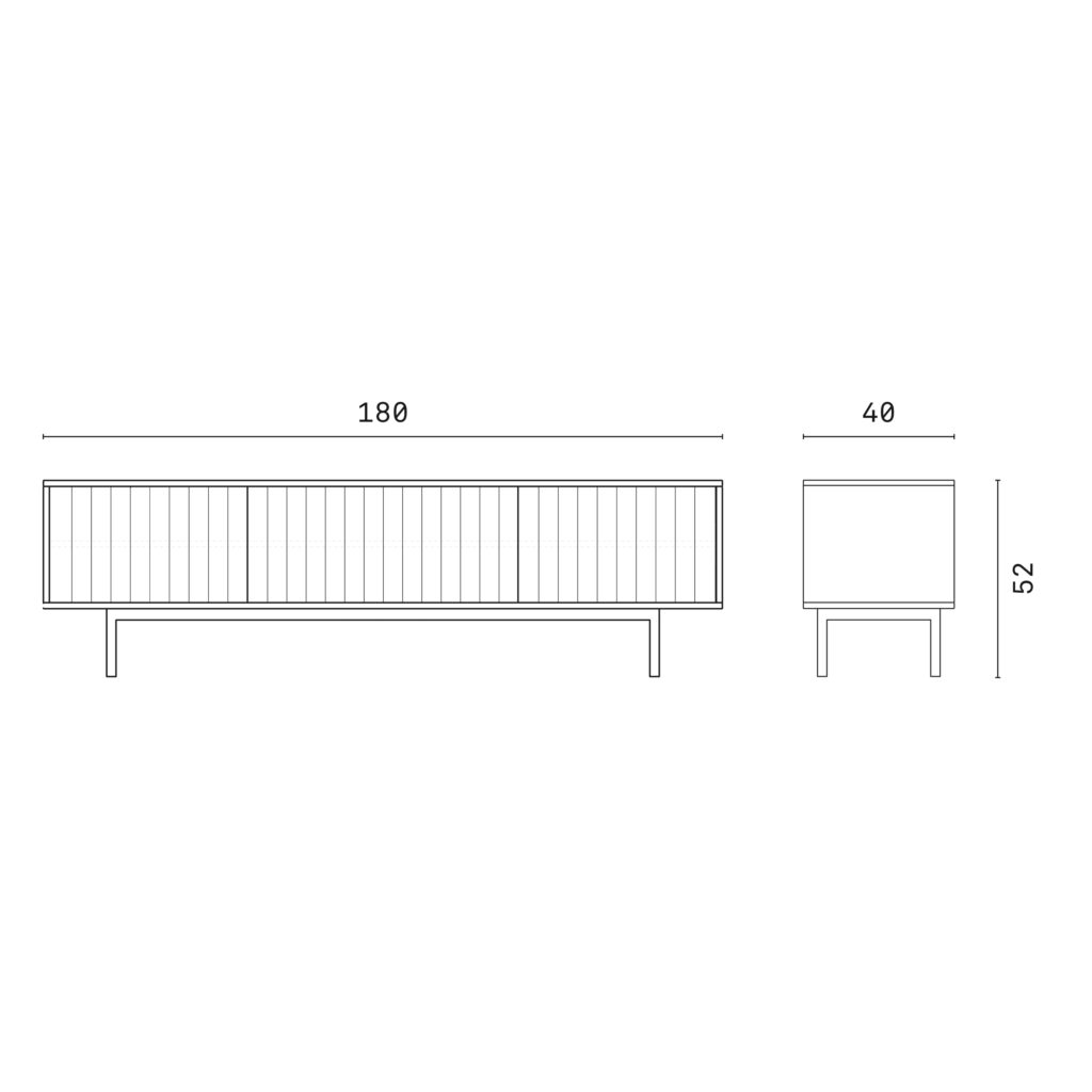 TV puertas 180x40x52