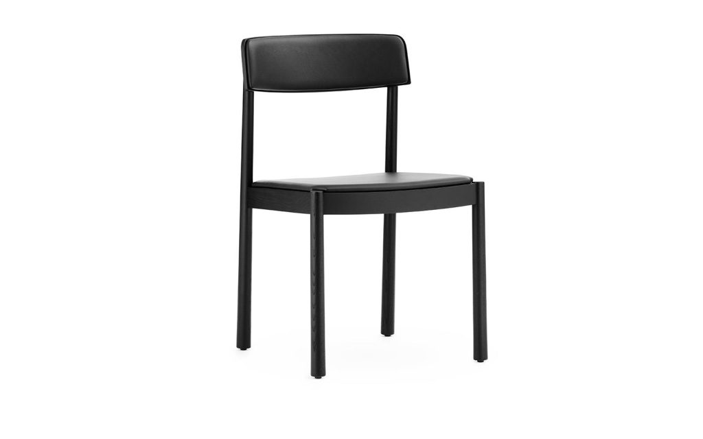 Silla haya lacado negro + piel